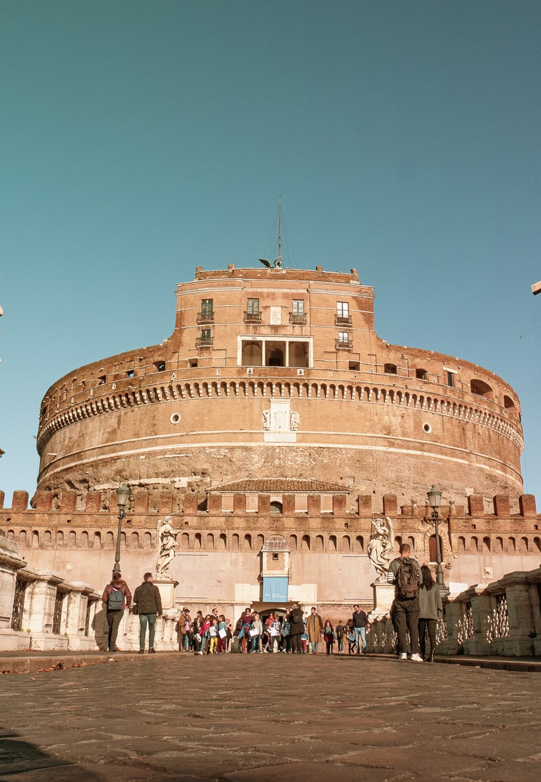 Historical Experience in Rome External view of Castel Sant'Angelo in Rome