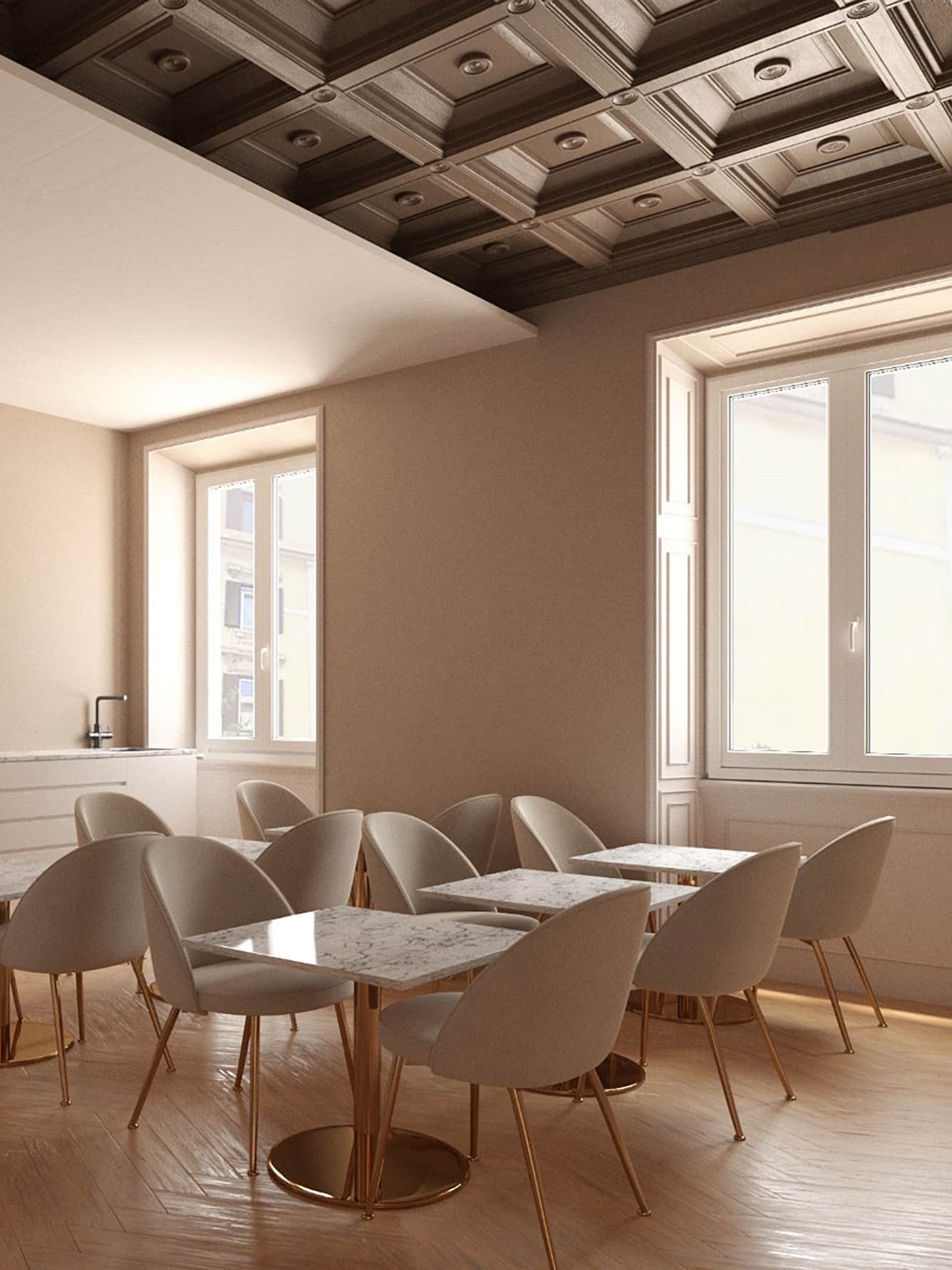 GV Suite Collection Common Room Elegant common room with modern furnishings, illuminated by natural light.
