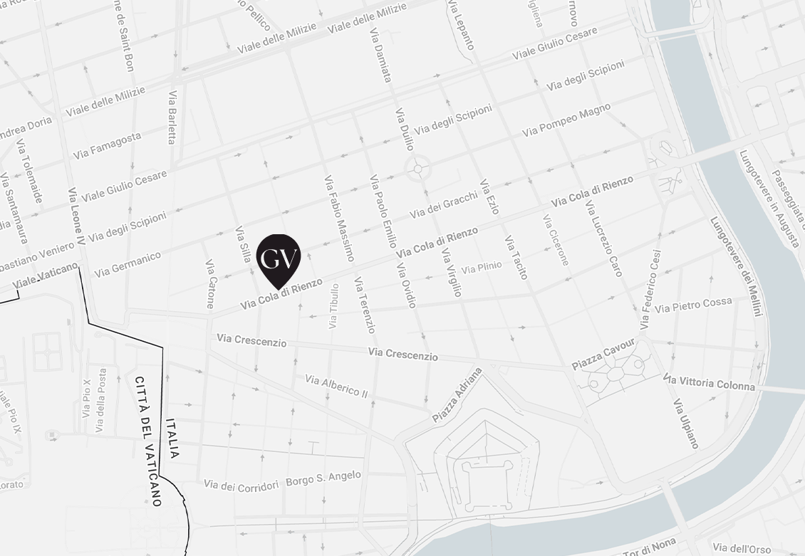 Map of the location of GV Suite Collection in Rome